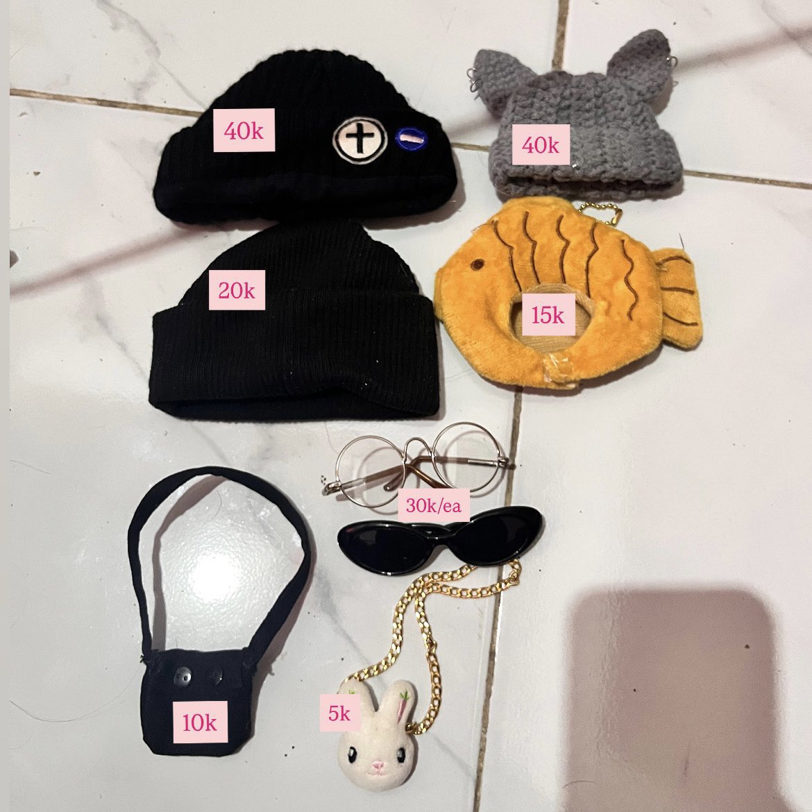 wts want to sell baju / clothes doll 20 cm dom bekasi