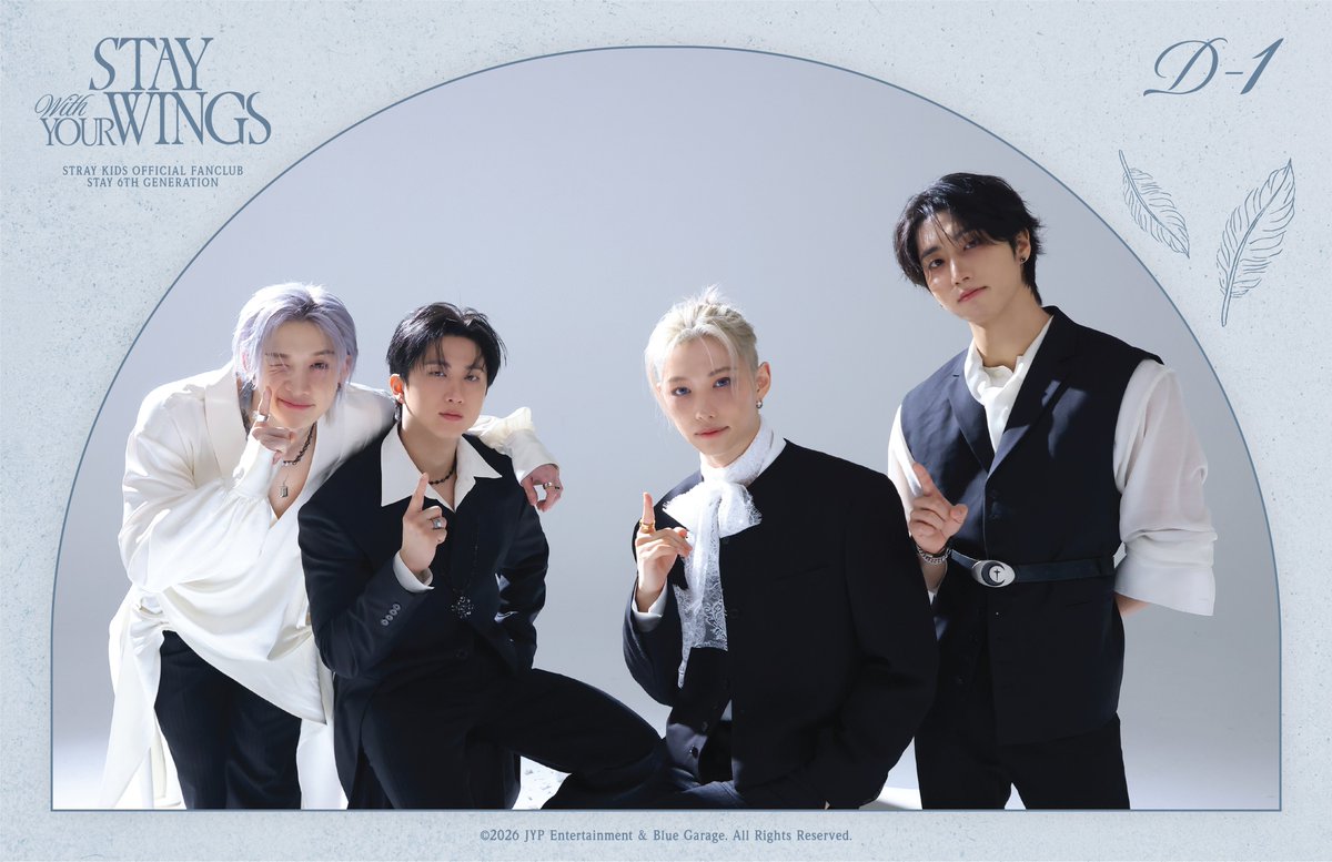 Stray Kids Official Fanclub STAY 6th Gen
Recruitment Closing Date D-1

𝐒𝐓𝐀𝐘 𝐖𝐈𝐓𝐇 𝐘𝐎𝐔𝐑 𝐖𝐈𝐍𝐆𝐒

#방찬 #BangChan
#창빈 #Changbin
#한 #HAN
#필릭스 #Felix

- 2026.02.05 11:59PM (KST)

🪽 bit.ly/4b7Tu5v

#StrayKids #스트레이키즈
#STAY #STAY6기