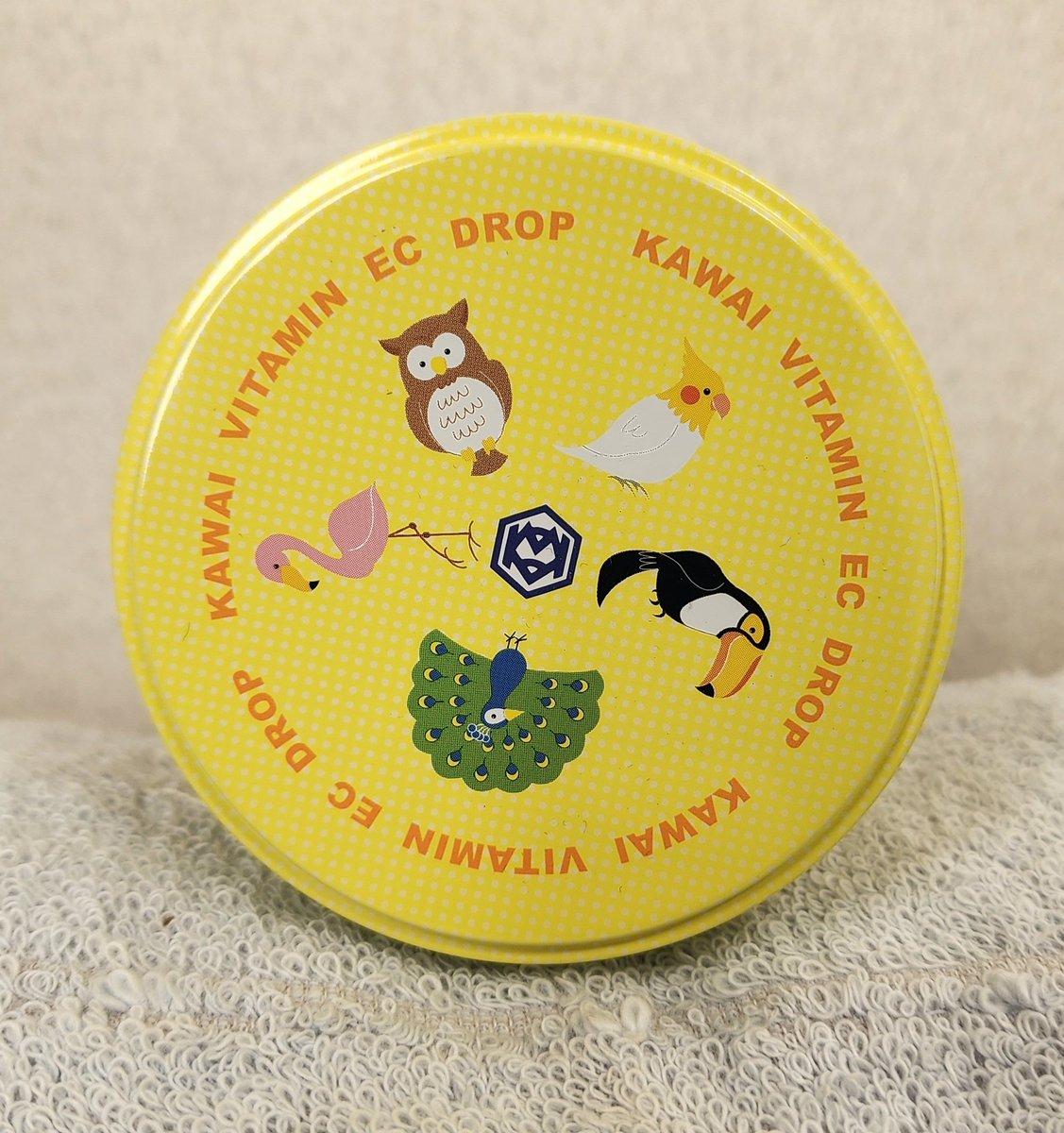 カワイの肝油ドロップ✨
蓋にオカメインコがいるよー❣️