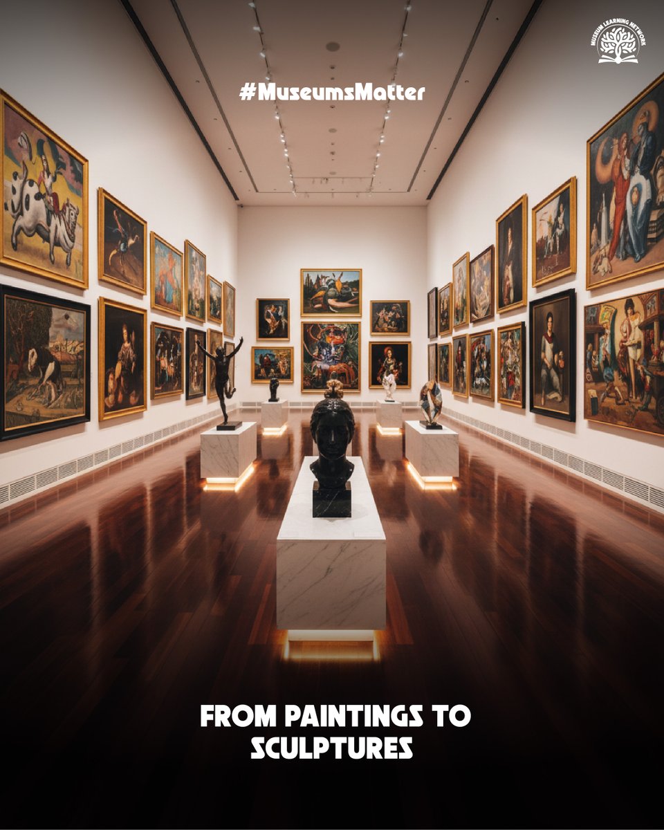 museum92233's tweet photo. From paintings to sculptures, every artwork showcases the limitless power of human imagination. The Museum Learning Network brings this creativity to learners everywhere, letting them explore, be inspired, and experience museums beyond walls. ​
​
#musuem #artefacts #indianmuseum https://t.co/mLZ7VYlUNL