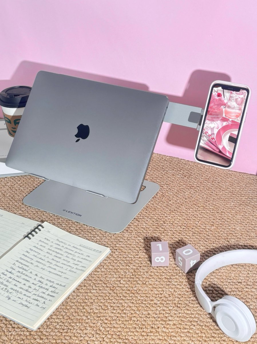 LentionOfficial's tweet photo. There’s nothing like an organized desk to boost your productivity.
Our multi-device stand holds your laptop and phone together, so you can video call, take notes, or binge-watch without the clutter.💖
👉 Link in my bio | 10% OFF at checkout
#laptopstand #lention #desksetup https://t.co/Ju2nRKKWCs
