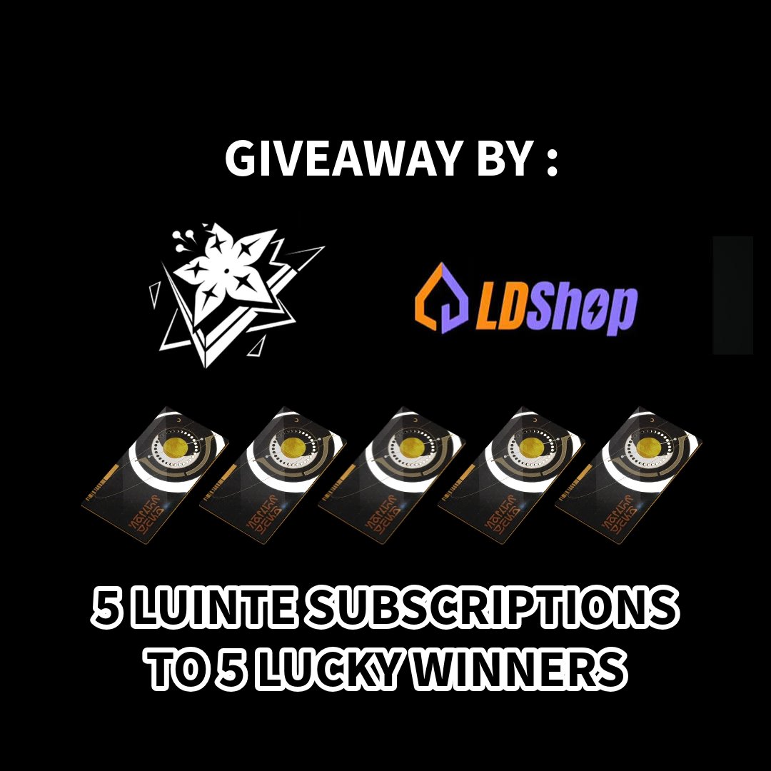 BlackshoresWUWA's tweet photo. 🎉 GIVEAWAY TIME! 🎉
✨ 5× Lunite Subscriptions available!

How to participate:
🔹 Follow me
🔹 Like &amp; RT this post + pinned post
🔹 Register on LDShop using my link to get 15% and 5% discount 
👉 https://t.co/qzMK8zmI9S

Best of luck to all
📆 Ends on February 11
#WutheringWaves https://t.co/jiZXVtW4Jq