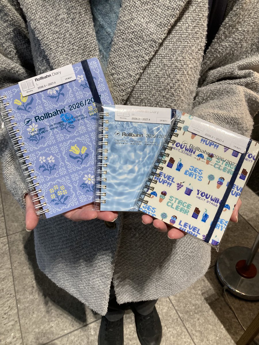 手帳先行販売会オーテモリにご来場くださりありがとうございました。
お客さまに選んでいただいた手帳の一部をご紹介。
＃ロルバーン　＃ロルバーンダイアリー　
#rollbahn #rollbahndairy