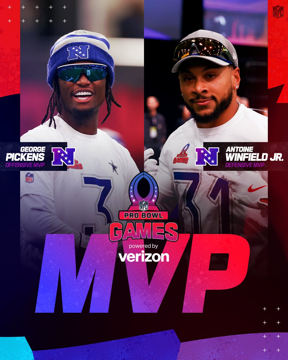 NFL's tweet image. The MVPs 🏆