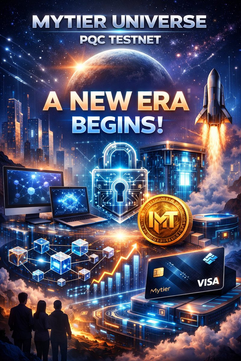Mytier_india's tweet image. ✨ Mytier Universe PQC Testnet – Almost Live!
A new chapter starts in 2 days 🚀
Open Testnet • Web &amp;amp; Windows access • PQC-powered security
Be an early tester. Be part of the foundation.
Mytier Universe — the future is loading. 🌍🔥
#Mytier #MT #MTCoin #PQC #PQCtesnet