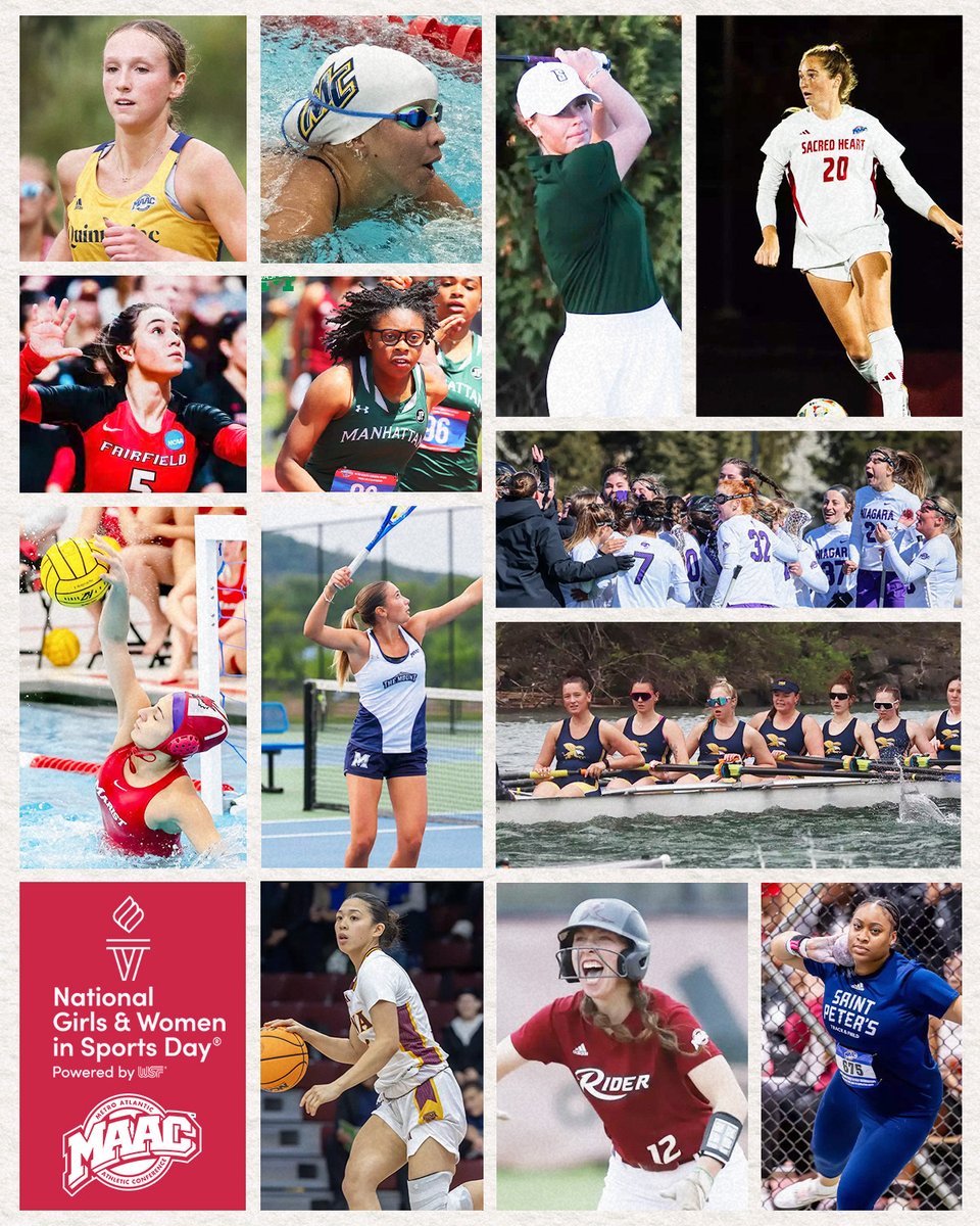 MetroConfSports's tweet photo. Celebrating the women and girls who compete, lead, inspire, and change the game every single day. 💪✨

#MAACSports https://t.co/FAYGIzvBWX