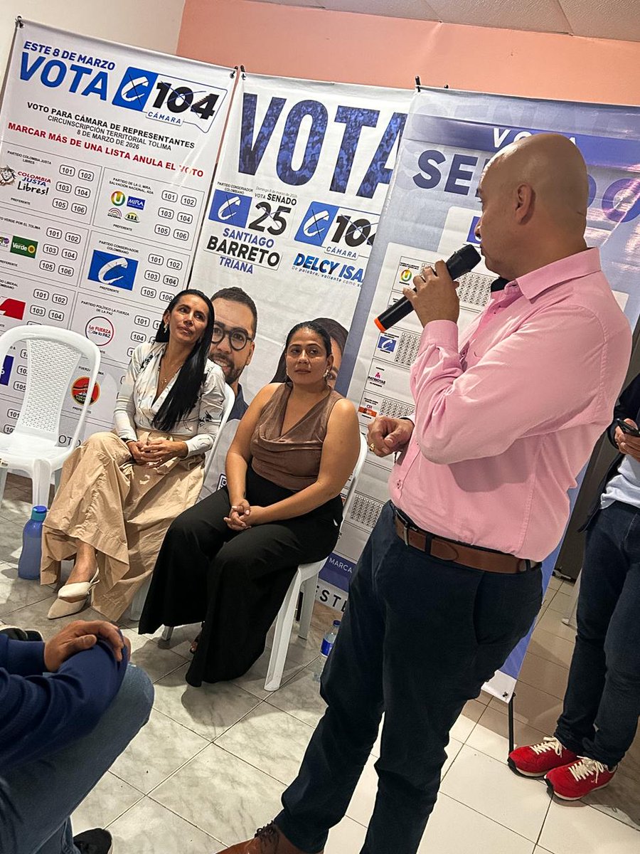 Seguimos llevando el mensaje y las propuestas de nuestro próximo senador <a href="/TrianaBarreto/">Santiago Barreto Triana</a> C25 a la comuna 2. Agradecemos la invitación de nuestra presidenta y amiga del barrio 20 de Julio, Paola Amariles, junto a nuestra próxima representante <a href="/DelcyIsaza/">Delcy Esperanza Isaza</a> C104.