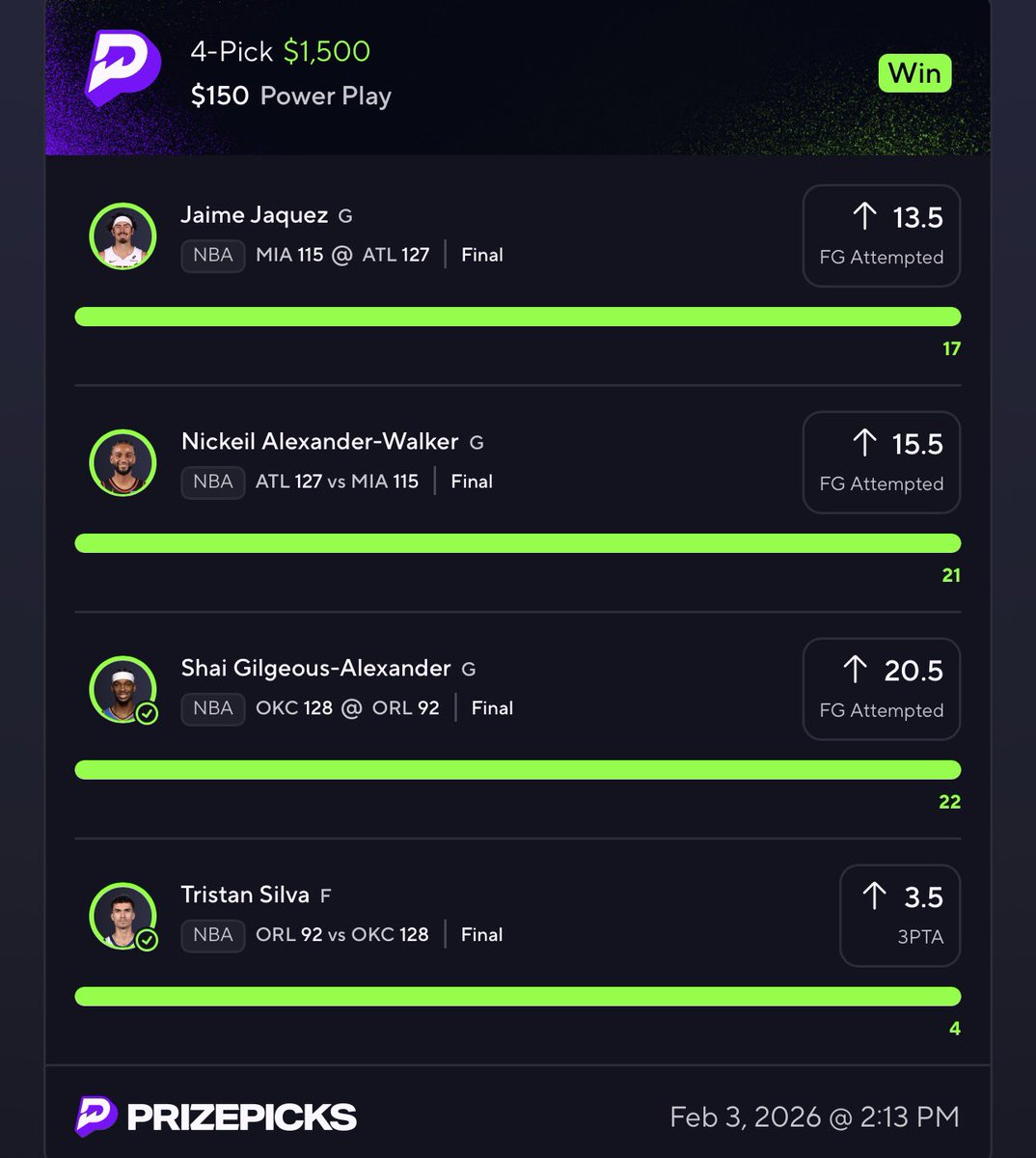 PotdPrizepicks's tweet image. $200 for 4 people who LIKES &amp;amp; RT ASAP💚

✅BANGGG 10X FREE✅✅✅✅
💰We just Cashed $1,500.00 &amp;amp; 10X☢️

‼️JOIN FOR 60% OFF all my plays⬇️
dubclub.win/r/p/pri-cxrpt/…

Now is time to share with you guys💰
Drop your CASHAPP let’s bless some people ⬇️