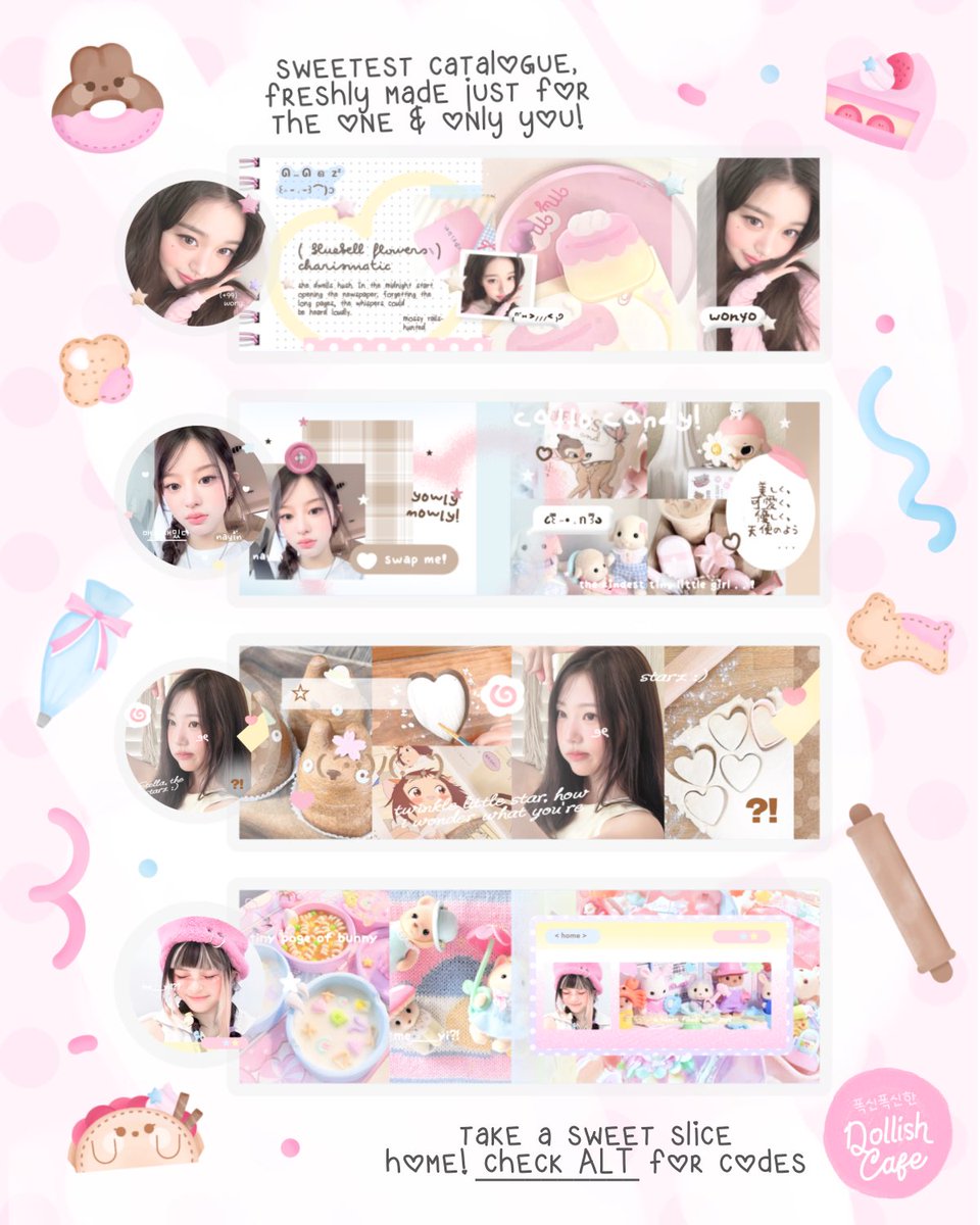 dollskith's tweet image. ⠀
help rt? tysm! ૮꒰ ྀི . . ꒱ა ❤︎

👩🏻‍🍳🌸 Hai guys! Hari ini ada kakak anon yang ngerayain ultah adik kecilnya, Althea! &amp;lt;@sselenyx&amp;gt; 🍰💗 Ada 4 FREE SLOTS LAYOUT BY REQ buat kalian! 🍮🪽 Check ALT for moRe! 𓈄˚₊ 🧸🌷

💌 by reply
💬 now – 05 February 19.00 WIB

ʚ #zonauang ɞ
⠀