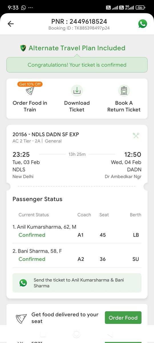 CaptAnil's tweet photo. Train 20156 | PNR 2449618524
2+ hrs late, ZERO water &amp; food onboard.
Passengers are suffering.
Is this the standard of @IndianRailways now?
@RailMinIndia — please intervene immediately. @indianrailway__ @RailMinIndia https://t.co/NsakHiIoOC