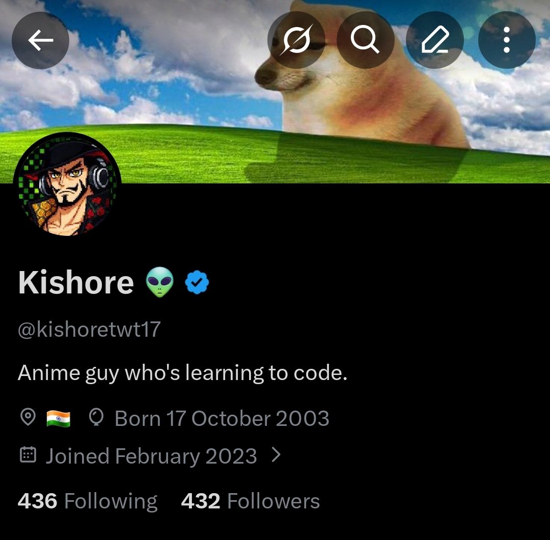 Kishore 👽 tweet media
