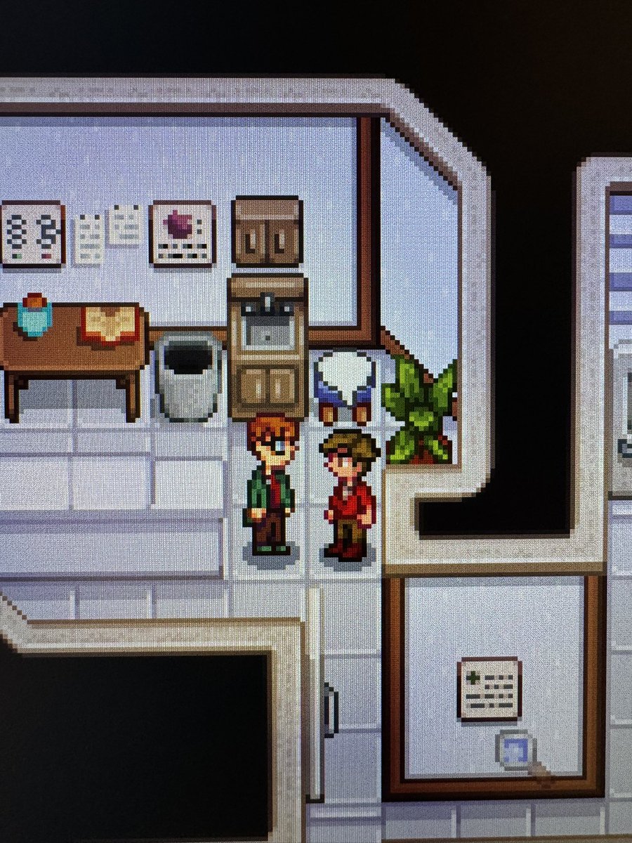 agellidonut's tweet photo. ngl hucklerobby and the overs fanfic have been on my mind… even started a stardew valley run themed around it (yes his name is Whitaker and yes I’m romancing the town doc) #hucklerobby #theovers https://t.co/aLbrzd3DEZ