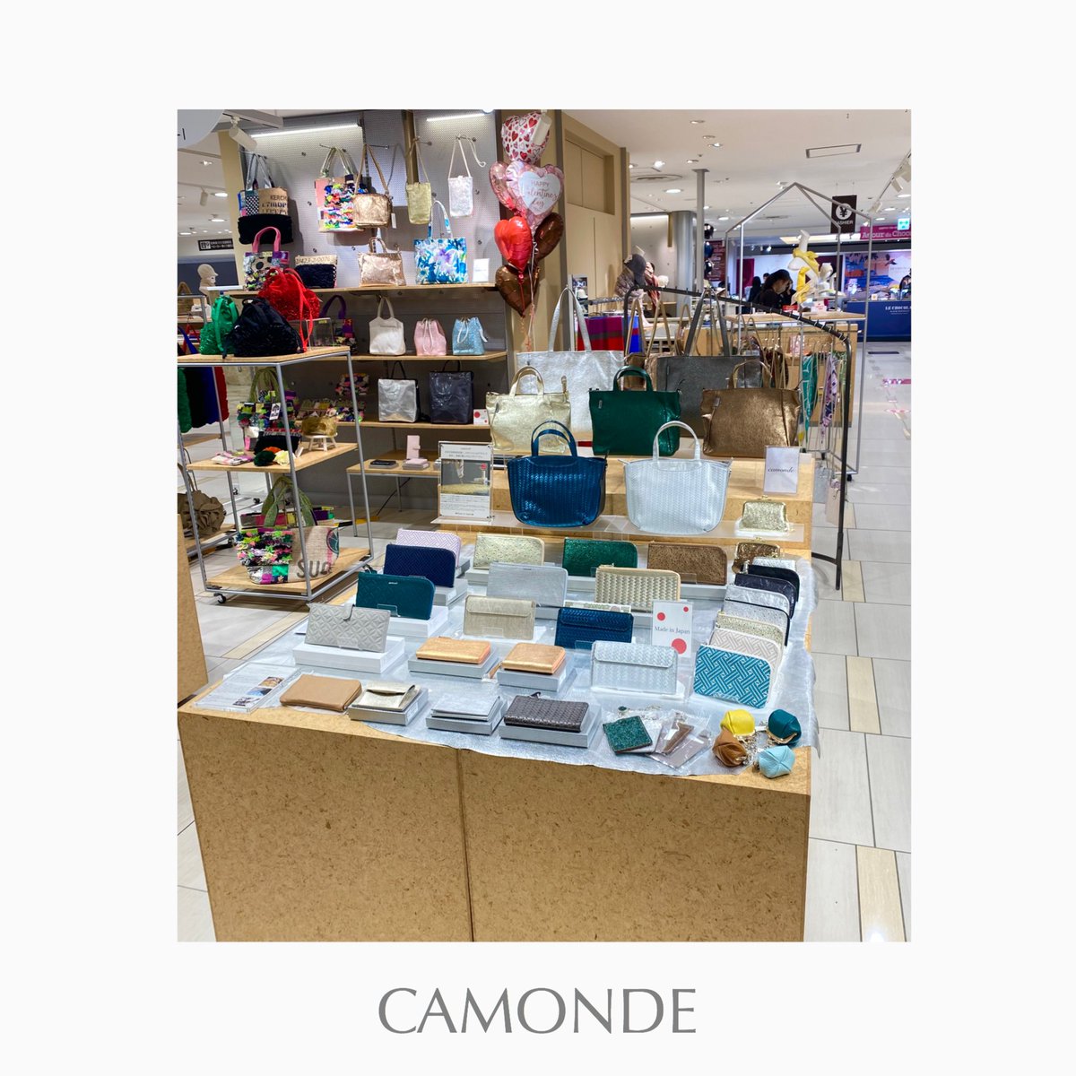 camonde_jp's tweet photo. CAMONDE  Pop up shop now!
立春とともにCAMONDEのポップアップが始まりました。 2月4日は旧暦の一年の始まりとされる、縁起の良い日。春財布をお探しの方もぜひこの機会に。 2/4（水）– 2/10（火） 柏髙島屋 3F イベントスペース 10:30–19:30（最終日18:00まで）
皆様のお越しをお待ちしています https://t.co/iQUW5C323u