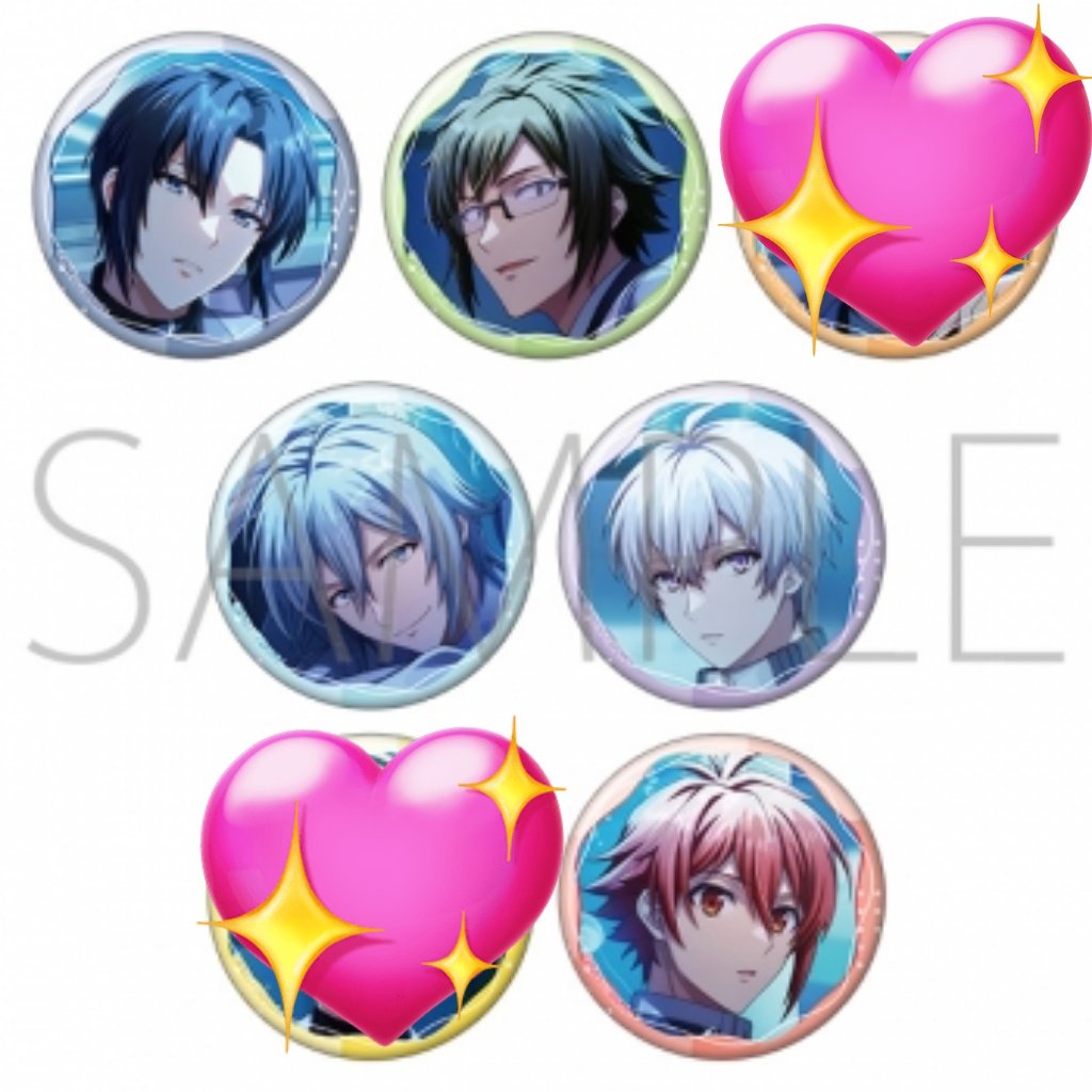 交換】 アイドリッシュセブン アイナナ Crz Love 缶バッジ キャラ