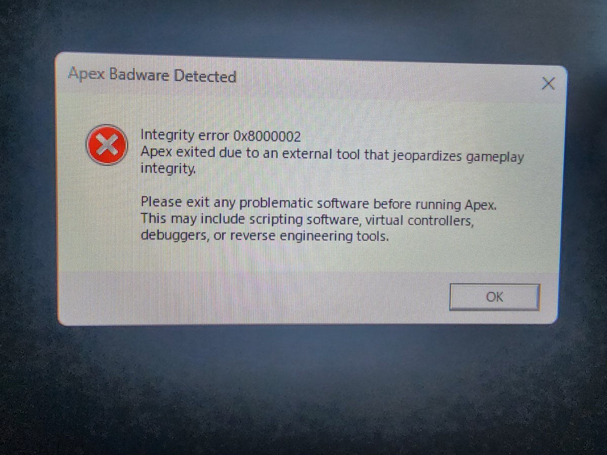 久々にAPEX起動したら【0x8000002】で弾かれて起動できない 私最近