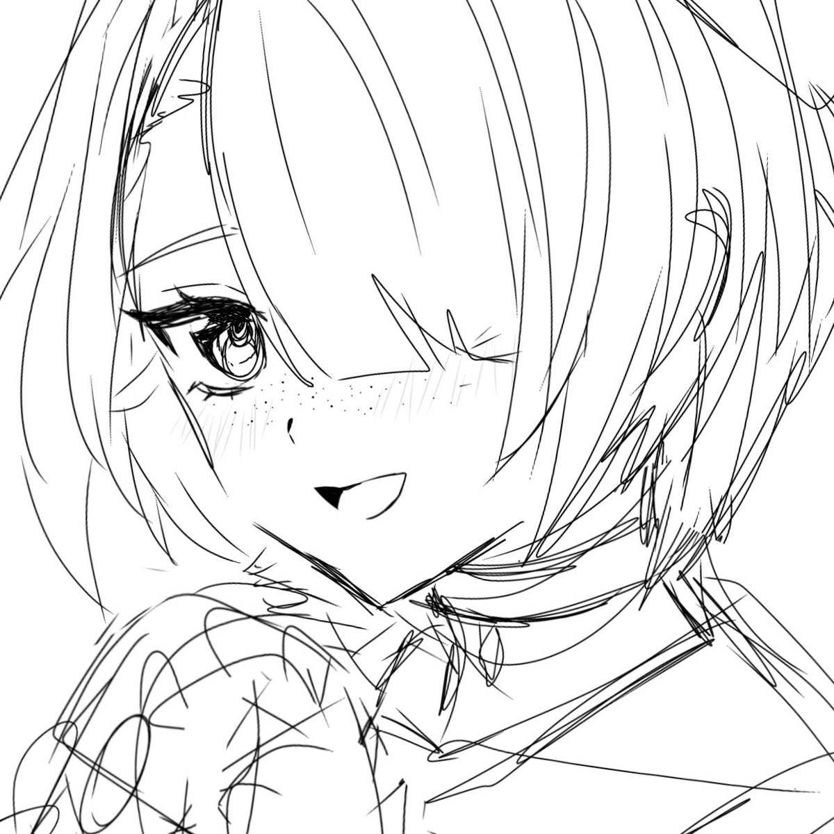 Z4TTA's tweet photo. 自分の誕生日のために描いてるフレミネ萌えキャラすぎる https://t.co/SHOmNunsSp