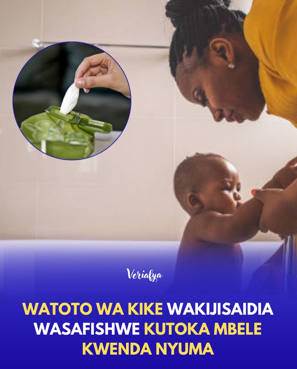 Veriafya's tweet photo. Watoto wa kike wakijisaidia wanapaswa kusafishwa kutoka mbele kwenda nyuma ili kulinda afya ya sehemu za siri. Njia hii huzuia Bakteria kutoka sehemu ya haja kubwa kusogezwa kuelekea Uke au njia ya Mkojo, jambo linaloweza kusababisha maambukizi ya mara kwa mara hasa UTI

Aidha, inashauriwa kuwafundisha watoto usafi huu mapema ili wakue wakieleaa njia rahisi ya kuzuia maambukizi ya njia ya mkojo na Miwasho, na kujenga tabia sahihi ya usafi wanapokua.