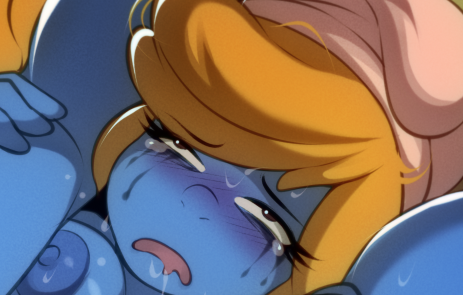 3 pieces of Smurfette riding a huge wood which you can check em out in bio ☝️