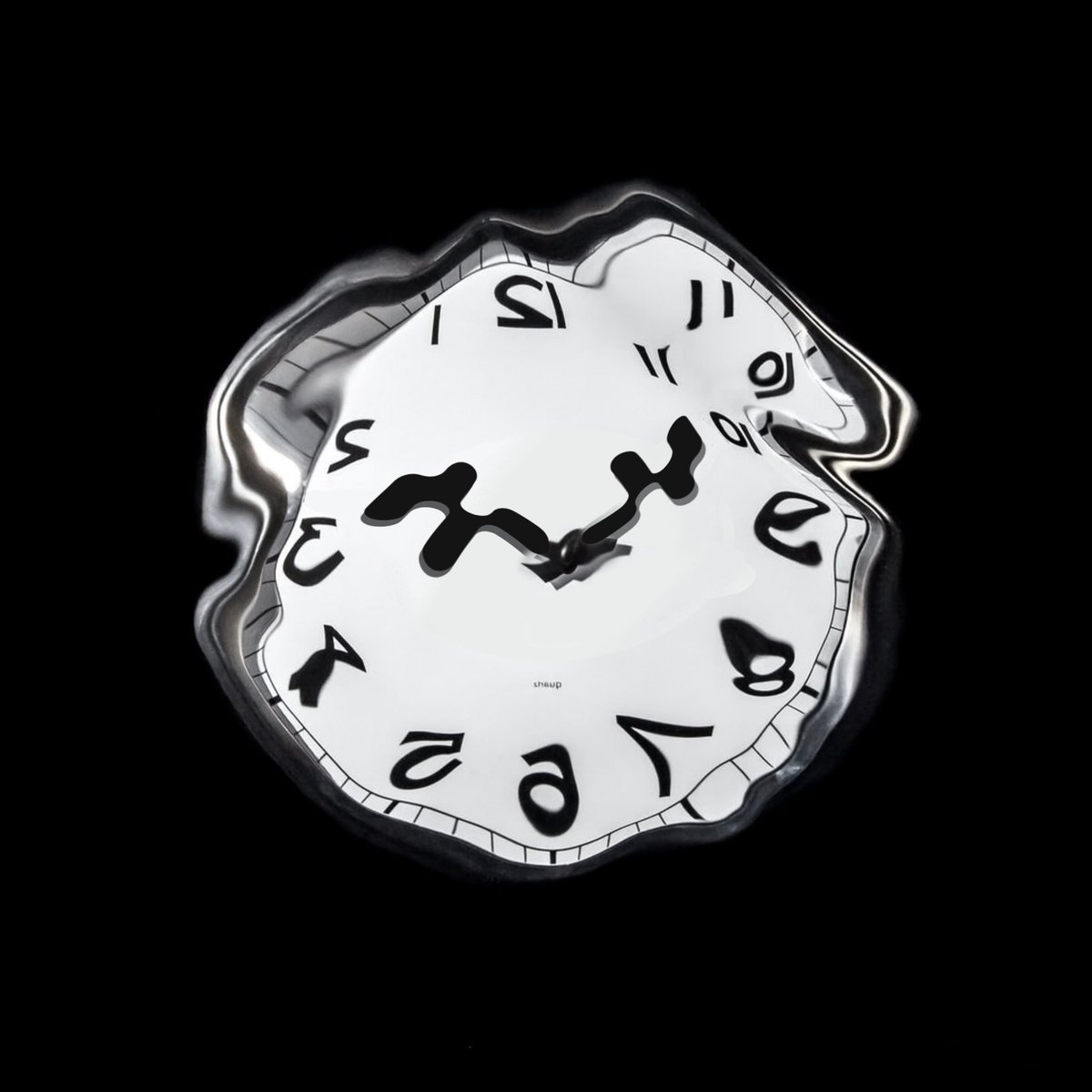 Time feels soft today ⏳
No rush, no straight lines, just moments stretching and bending as you breathe through them 🖤