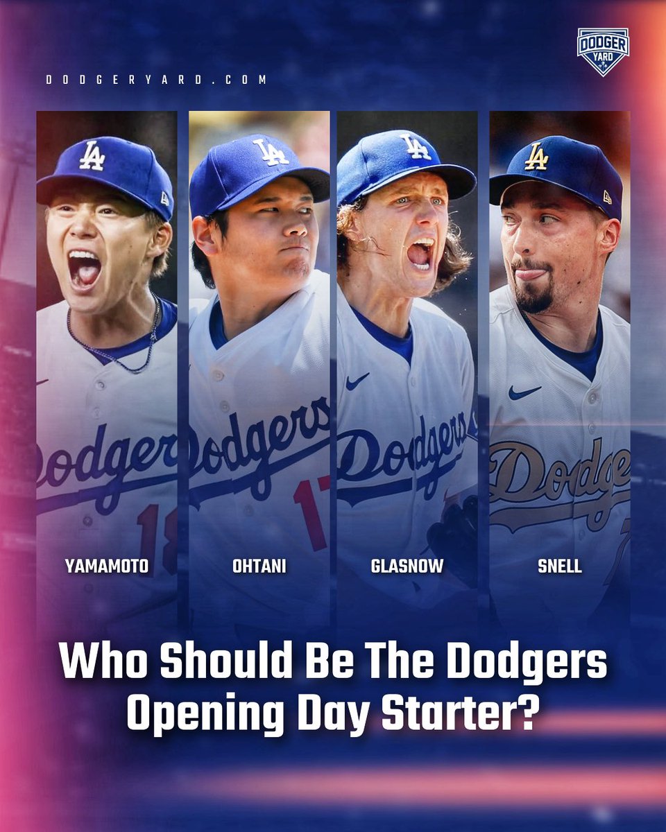 DodgerYard's tweet photo. Who should the Dodgers Opening Day Starter be? Let us know in the comments. https://t.co/Hc2aoI1N2h