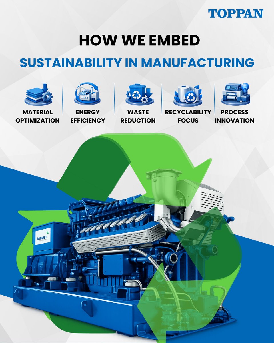TSF_CorpComm's tweet image. Sustainability is built into every stage of our manufacturing—from material optimization and energy efficiency to waste reduction, recyclability, and process innovation. At Toppan Speciality Films, we deliver performance with purpose.