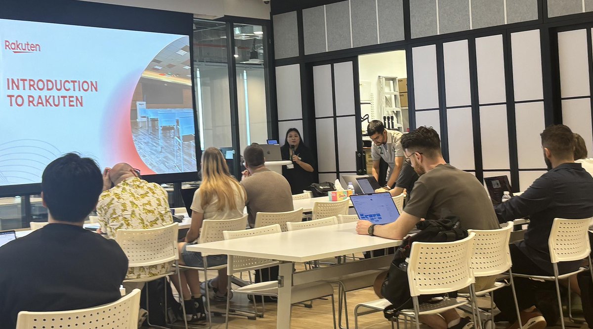 cityjsconf's tweet photo. We have started our workshop with @HowDevelop at @RakutenAsia offices for #CityJS #SIngapore - learning how we can use AI Agents on the web.  Attending today we have people from Lithuania, Netherlands, Thailand, Greece! https://t.co/kKVsetMYEJ