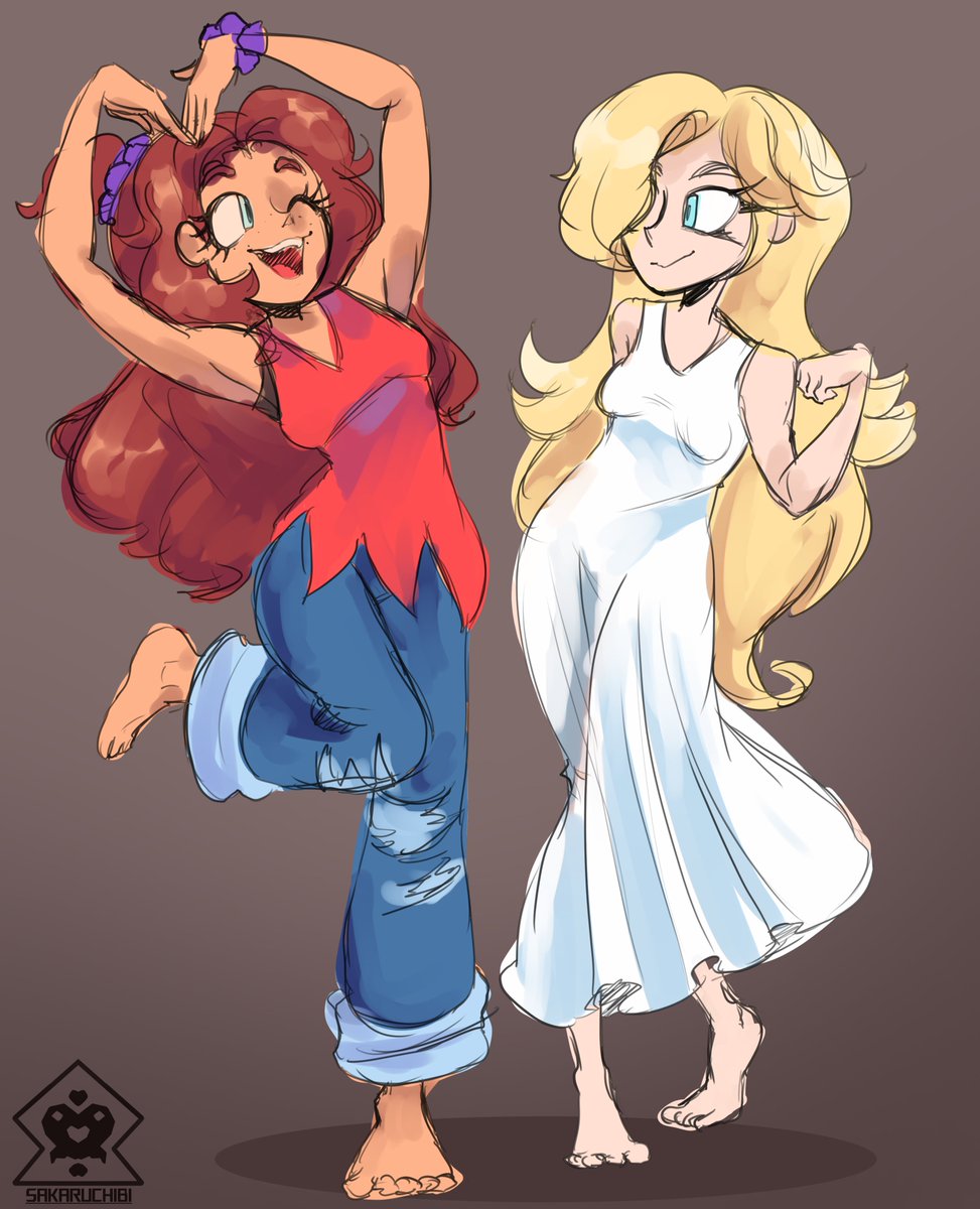 sakaruchibi12's tweet photo. Pauline and Rosalina in their younger outfits.
#pauline #Rosalina https://t.co/mAxyj4Mxg4