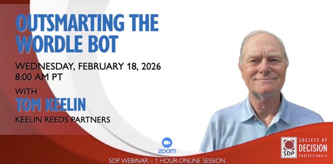 Society of Decision Professionals (SDP) tweet media