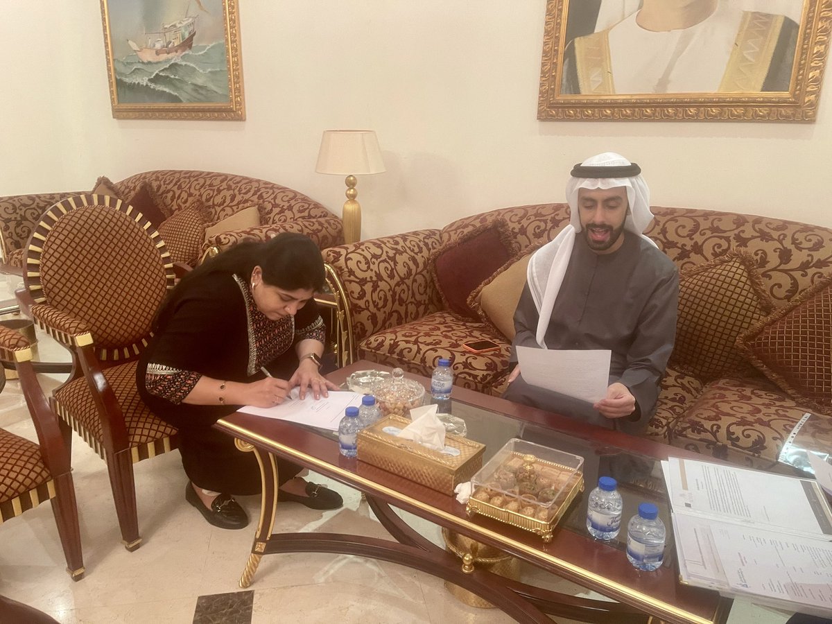 RalasUAE's tweet photo. A new chapter begins at Ralas Hospitality FZE LLC.

Founded and led by Mrs. Laxmi Prasanna Ragam, Ralas Hospitality now moves forward through a strategic partnership with ALMAK GROUP, chaired by Shaikh Ali bin Rashed bin Ali Al Maktoum, Dubai, UAE. https://t.co/wAzbJdNK38