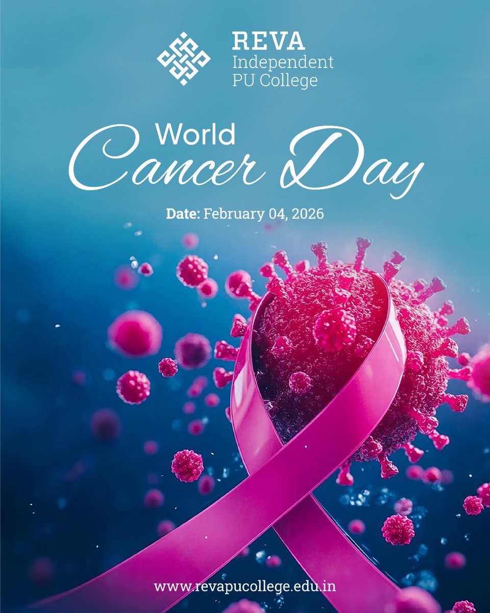 revapuc's tweet photo. World Cancer Day reminds us to raise awareness, support early detection, and show compassion. Together, we can build a future of hope and care 🎗️

#WorldCancerDay #CancerAwareness #EarlyDetectionSavesLives #REVAIndependentPUCollege #TogetherAtREVA https://t.co/Xo5qEbyt6a