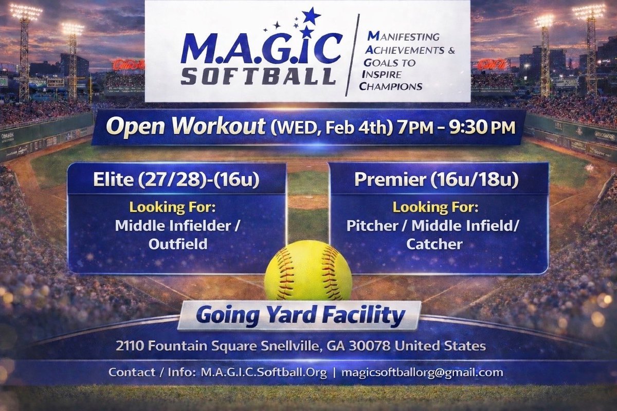 MagicSoftball18's tweet photo. #softball #openworkouts #softballlife https://t.co/iaHKUqmtA0