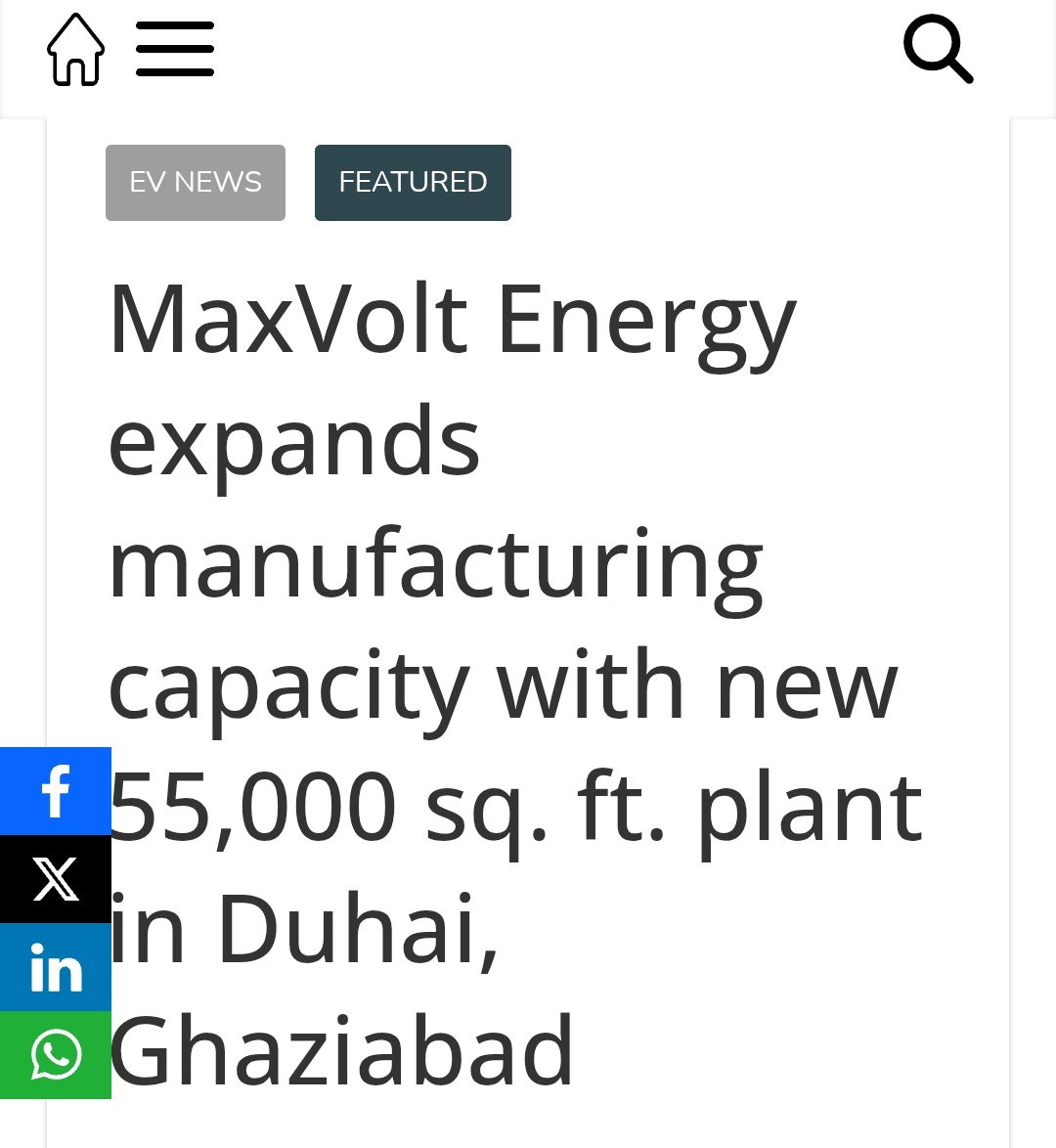 sudheep8531's tweet image. Maxvolt
#maxvolt
2 very exciting news from maxvolt.

Currently stock is struggling little from anchor unlocking.

But it has recently increased capacity. Also launched its plans to recycle lithium batteries..
Also maxvolt products are now available in Amazon, Flipkart etc.

Long