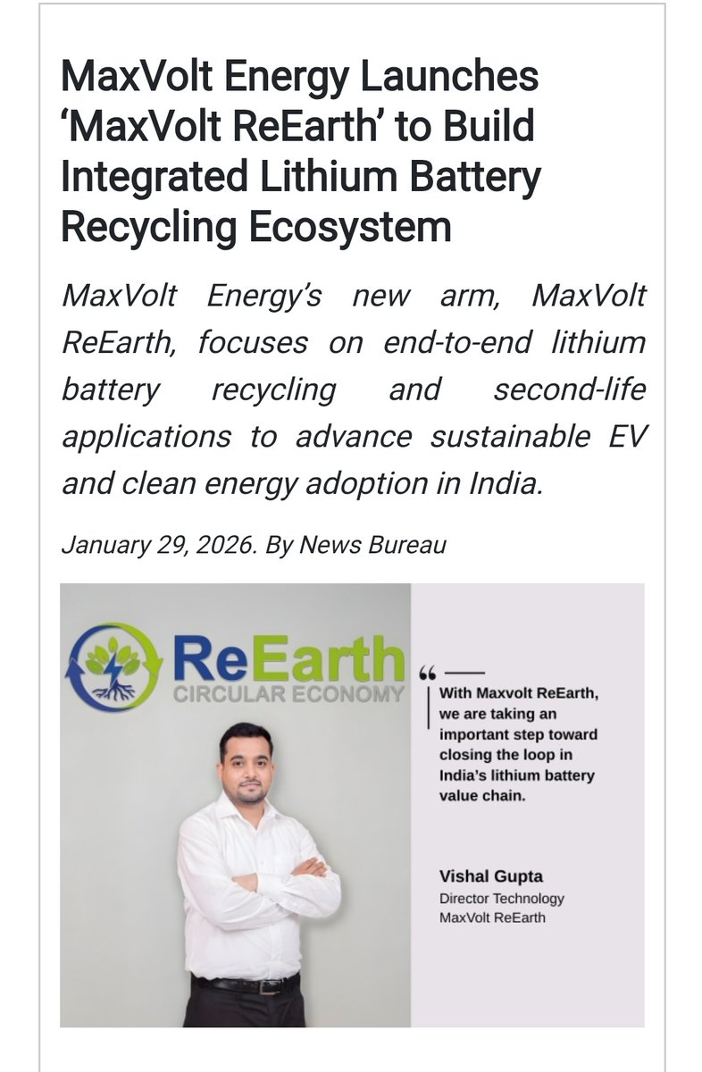 sudheep8531's tweet image. Maxvolt
#maxvolt
2 very exciting news from maxvolt.

Currently stock is struggling little from anchor unlocking.

But it has recently increased capacity. Also launched its plans to recycle lithium batteries..
Also maxvolt products are now available in Amazon, Flipkart etc.

Long