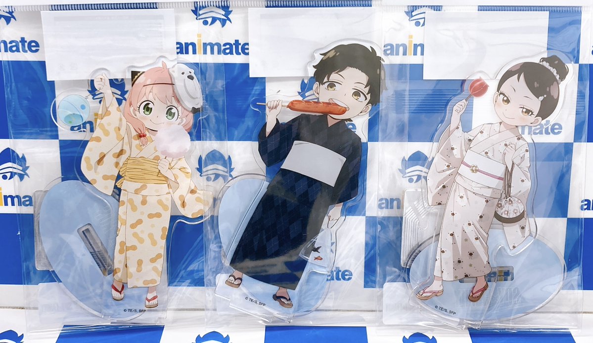 グッズ情報】 1号館2階にて『SPY×FAMILY アクリルスタンド 浴衣Ver