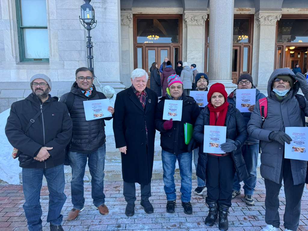 CFBDHindus's tweet photo. 📍 Hartford, Connecticut | Briefed Congressmen &amp; a Senator on the worsening situation of Hindus in Bangladesh. All expressed strong support and requested follow-ups. 
#NationwideRally #SaveBangladeshiHindus #HinduLivesMatter #StopHinduDripDripGenocide https://t.co/iKMwatDs3r