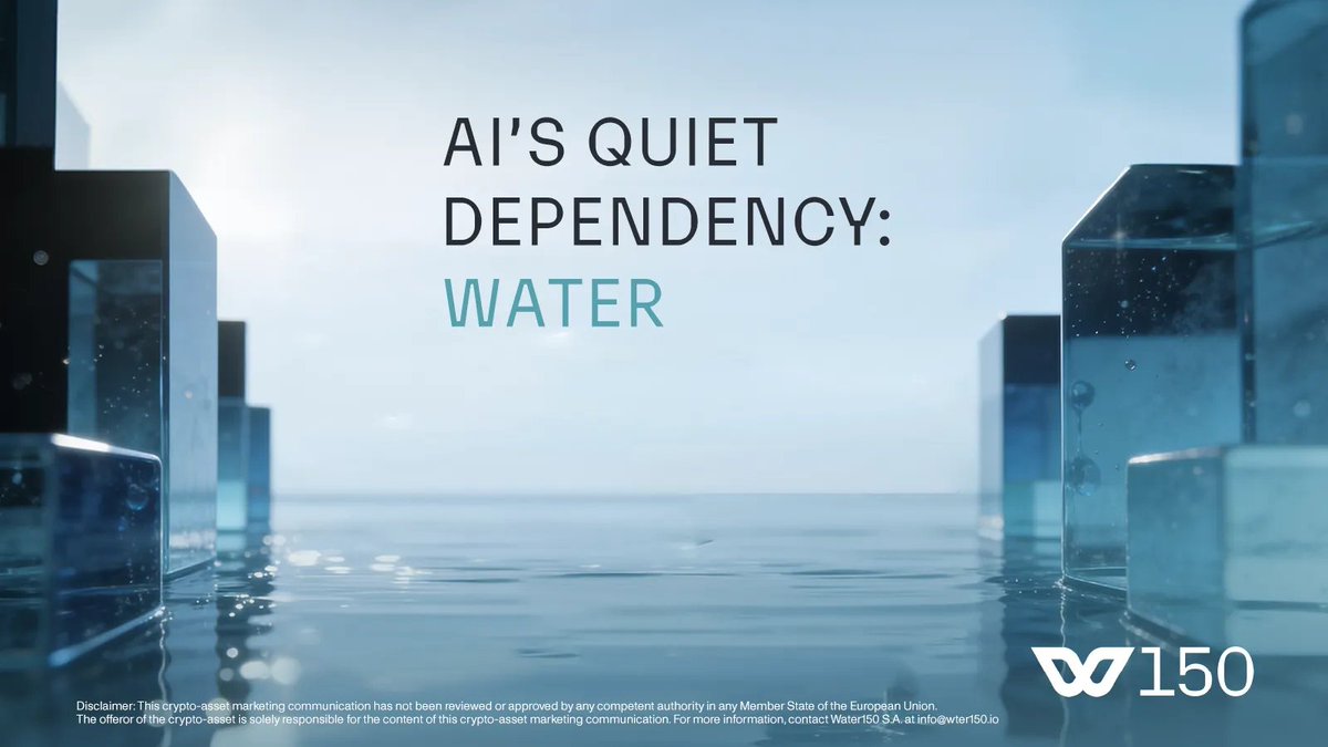 water_150's tweet photo. 🌐Water is part of the AI stack.

Here’s the quiet shift:
Compute scales in the physical world - and the physical world runs on water.
Where water shows up in the tech stack:
➡️ Data centers: cooling is a local constraint
➡️ Chips: fabs rely on ultra-clean water
➡️ Power: generation and cooling link water to electricity
➡️ Scaling: permits and restrictions decide where growth is possible
That’s why compute isn’t just an efficiency game anymore.
It’s a location + reliability game.

Water isn’t a talking point but infrastructure.