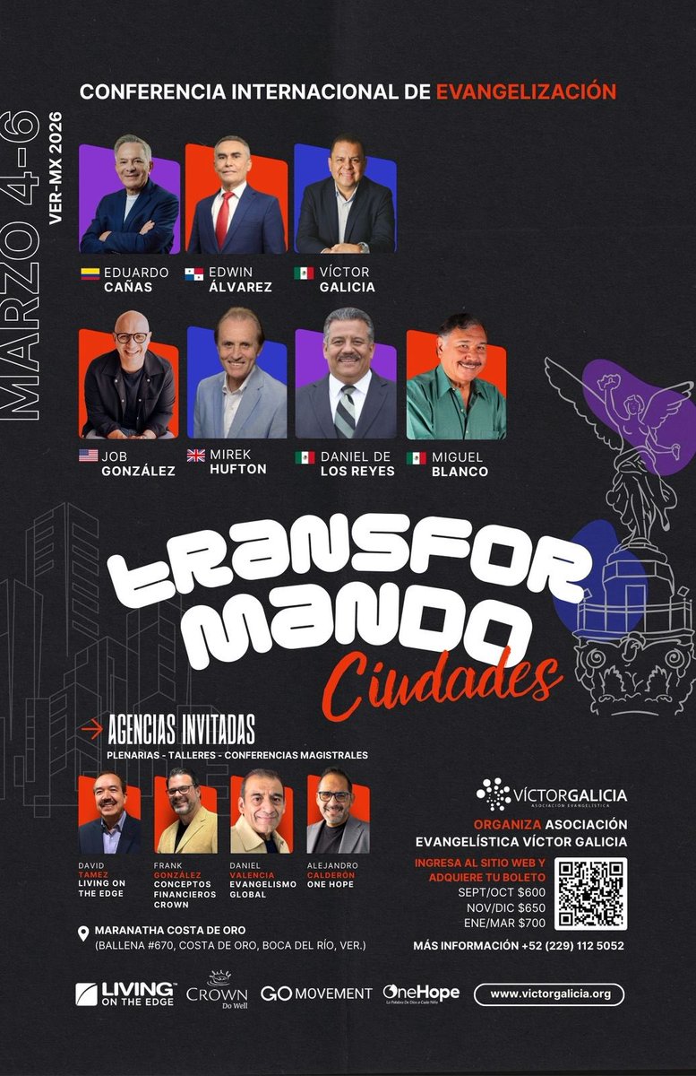 vhgalicia's tweet photo. México necesita nuestra oración y acción. Vayamos juntos. 
#Cide2026
#AsociacionEvangelisticaVictorGalicia https://t.co/iLfgTqVCN1