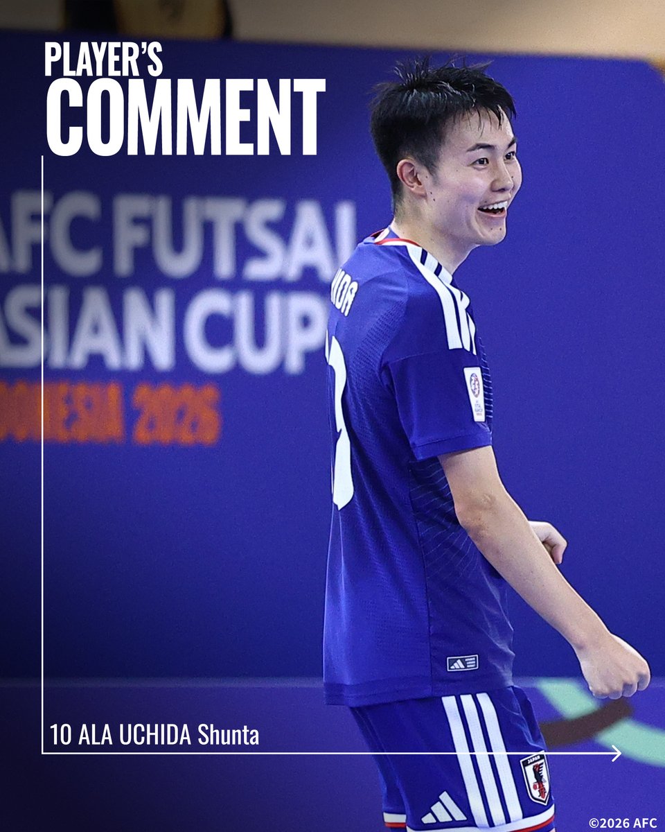 🔹フットサル日本代表🔹 【2026.2.3 試合後コメント✍️】 10 ALA