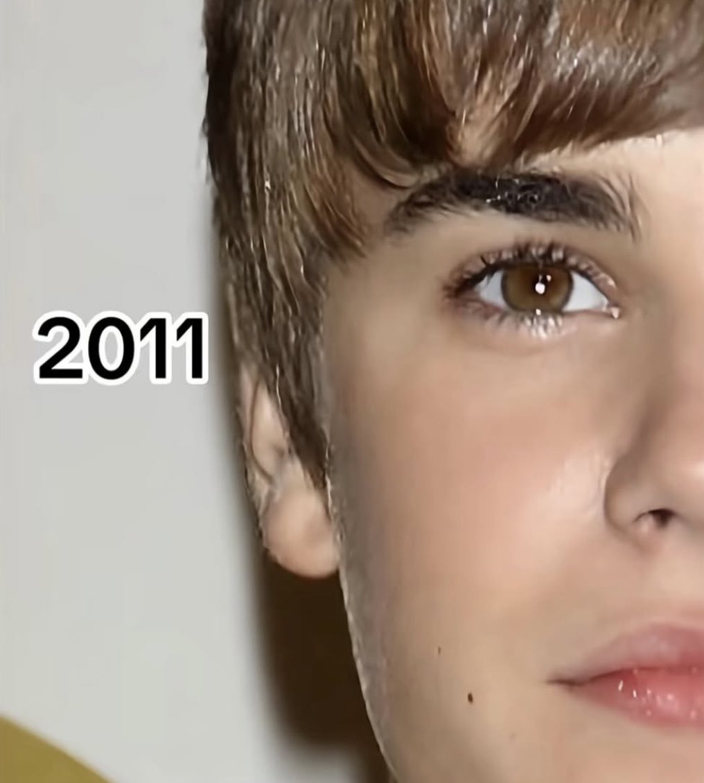 popzone's tweet image. VEJA: A diferença do semblante de Justin Bieber em um intervalo de 15 anos.