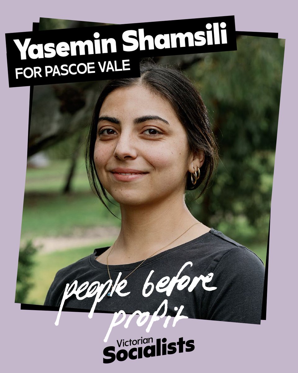 vic_socialists's tweet image. The Victorian state election will be held on Saturday 28th November. Victorian Socialists are running candidates across the state. Today, we're proud to introduce our candidate for Pascoe Vale, Yasemin Shamsili.