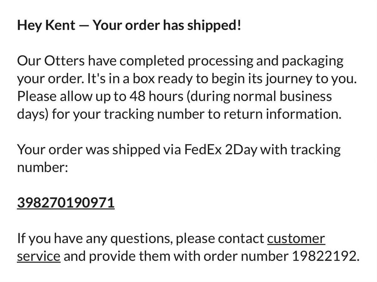 kentvancil's tweet photo. Dear @OtterBox it appears @FedEx can’t figure out how to get a pkg from Colorado to Florida in under 2days when it was shipped with 2day shipping. #fail https://t.co/tFsZeFS8mX