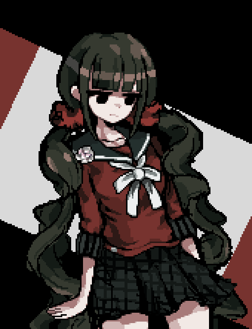 __Shmitty's tweet photo. silly maki roll....

made in a few hours today cuz I learned it was her birthday recently...🥺

#pixelart #danganronpa https://t.co/utFoklXsMf