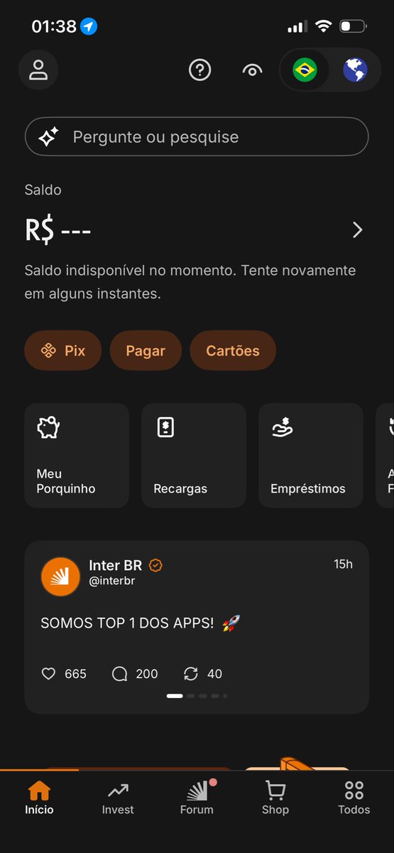 Dpdamidia's tweet photo. O inter de vcs estão assim também? https://t.co/wBBGFEX0I3