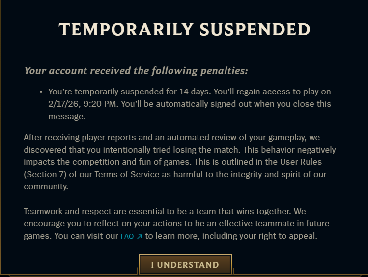 Kcrede_'s tweet photo. @drewlevin please drew levin i genuinely believe this is a mistake this the only game that brings me happiness can i pls be unbanned i would never intentionally feed i was playing engage supps which i dont normally play and performed bad in lane and looked to hard for plays to get back in the game i promise i would never int