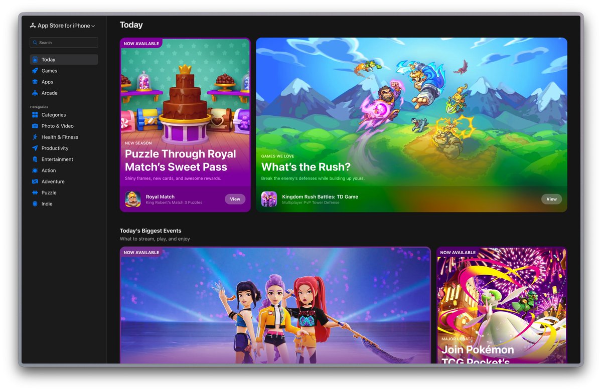 Hm. Didn't know Apple had the App Store on the web.