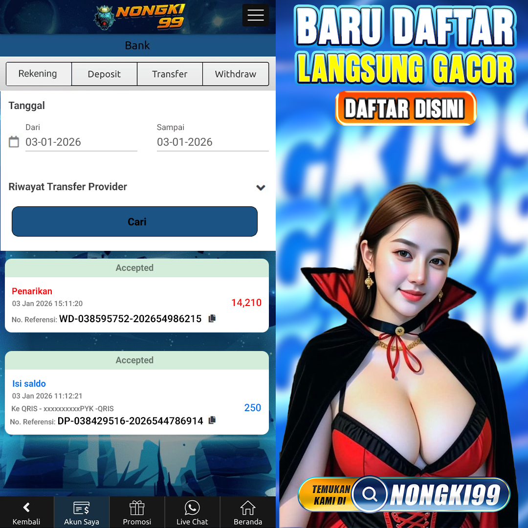 biyjou's tweet image. MAU BANJIR SCATTER HITAM SEKARANG?
💥 Link Situs Slot Gacor Hari Ini!!
🔗 cutt.ly/htvL3bpJ
💎 MAIN DI NONGKI99 - Spesialis Slot Gacor
💰 Akun Pro Aktif Full Bonus Kemenangan
✨ Sensasi Maxwin Server Thailand Ori
📊 Bocoran Jam Gacor Admin Terbaru