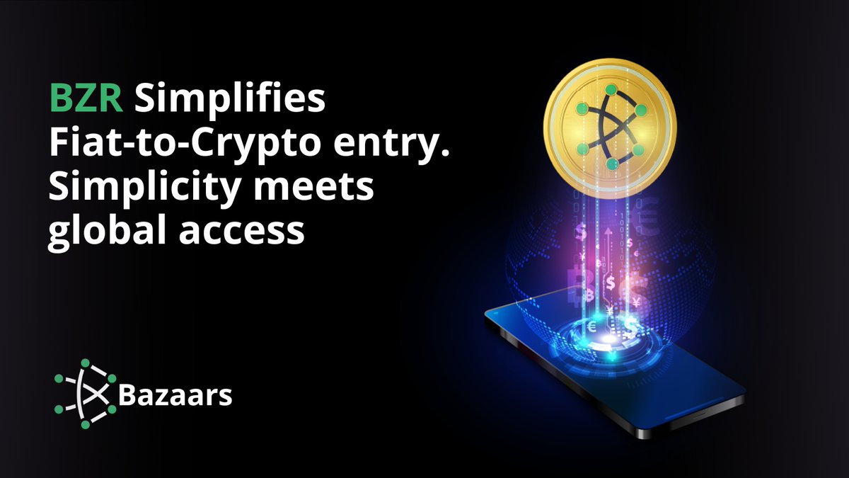 One Click, Infinite Possibilities: How BZR Simplifies Fiat-to-Crypto Entry. Simplicity meets global access.

#BZR #CryptoCommerce #Bazaars #ORC55 #Web3