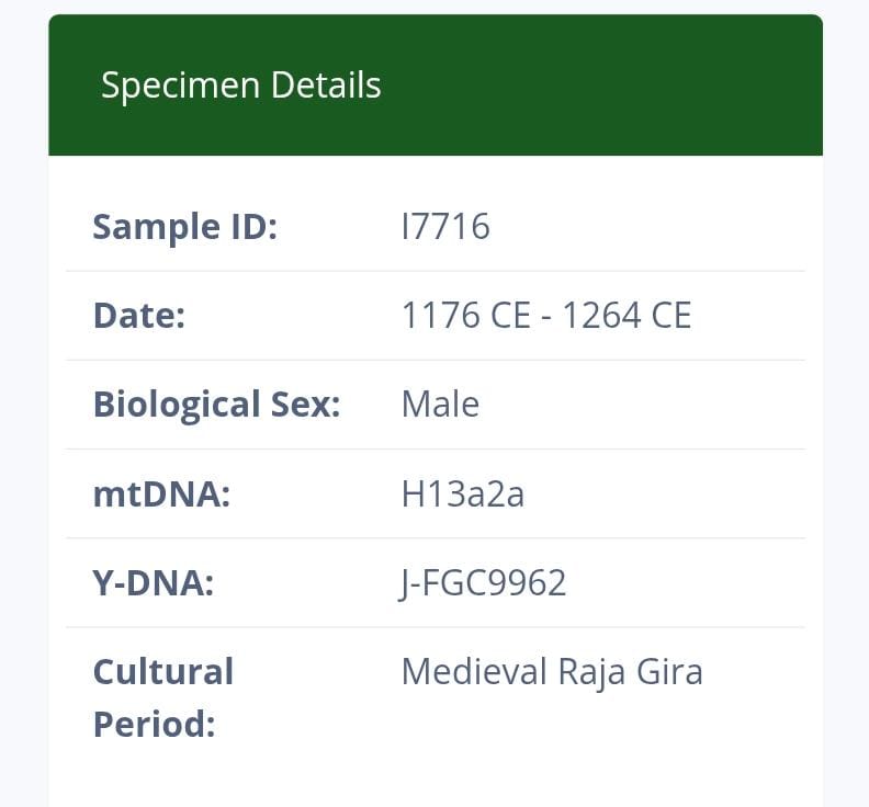 RorRajanyagana's tweet photo. Genetically closest populations to Raja Gira of Odi/Hodi Tribe, The last Hindu Shahi ruler of Swat, based in the Odigram region of modern-day Pakistan. Y haplo: J-FGC9962, mtDNA: H13a2a, Closest Population: Yusufzai Pashtuns https://t.co/rKaf808U8U