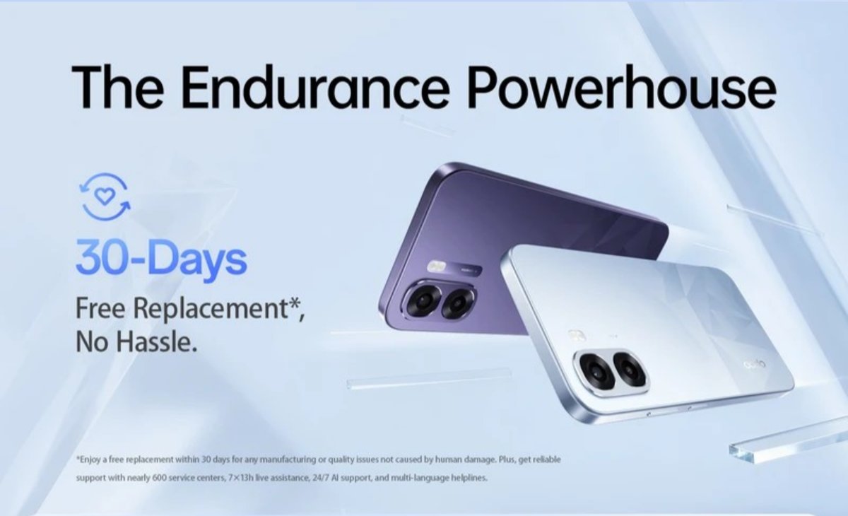 Zunaidflyn's tweet photo. Ready for Life’s Little Spills!
OPPO K14x 5G launching in India on 10th February at 12PM 🇮🇳
✅ IP64 Dust &amp; Splash Resistance
✅ 45W Fast Charging ⚡
✅ Massive 5500mAh Battery 🔋
✅ 30 Days Free Replacement – No tension if any manufacturing issue!
More Power.
#OPPOK14x5G https://t.co/TJ6UGi6Bo3