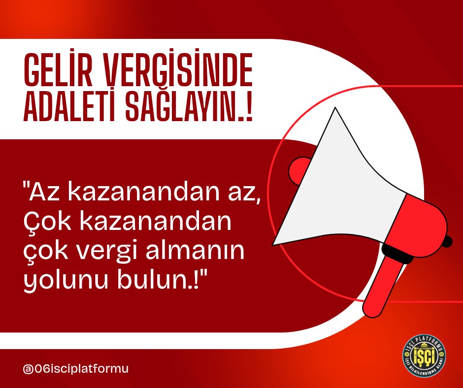 "Gelir vergisinde Adalet'i saglayın.!"

Bir ay aldığımız maaş,diger ay aldığımız maaşı tutmuyor,üzerimizdeki gelir vergisi yükünü hafifletin.!

<a href="/turkiskonf/">TÜRK-İŞ</a> <a href="/hakiskonf/">HAKİŞ KONFEDERASYONU</a> <a href="/diskinsesi/">DİSK</a>